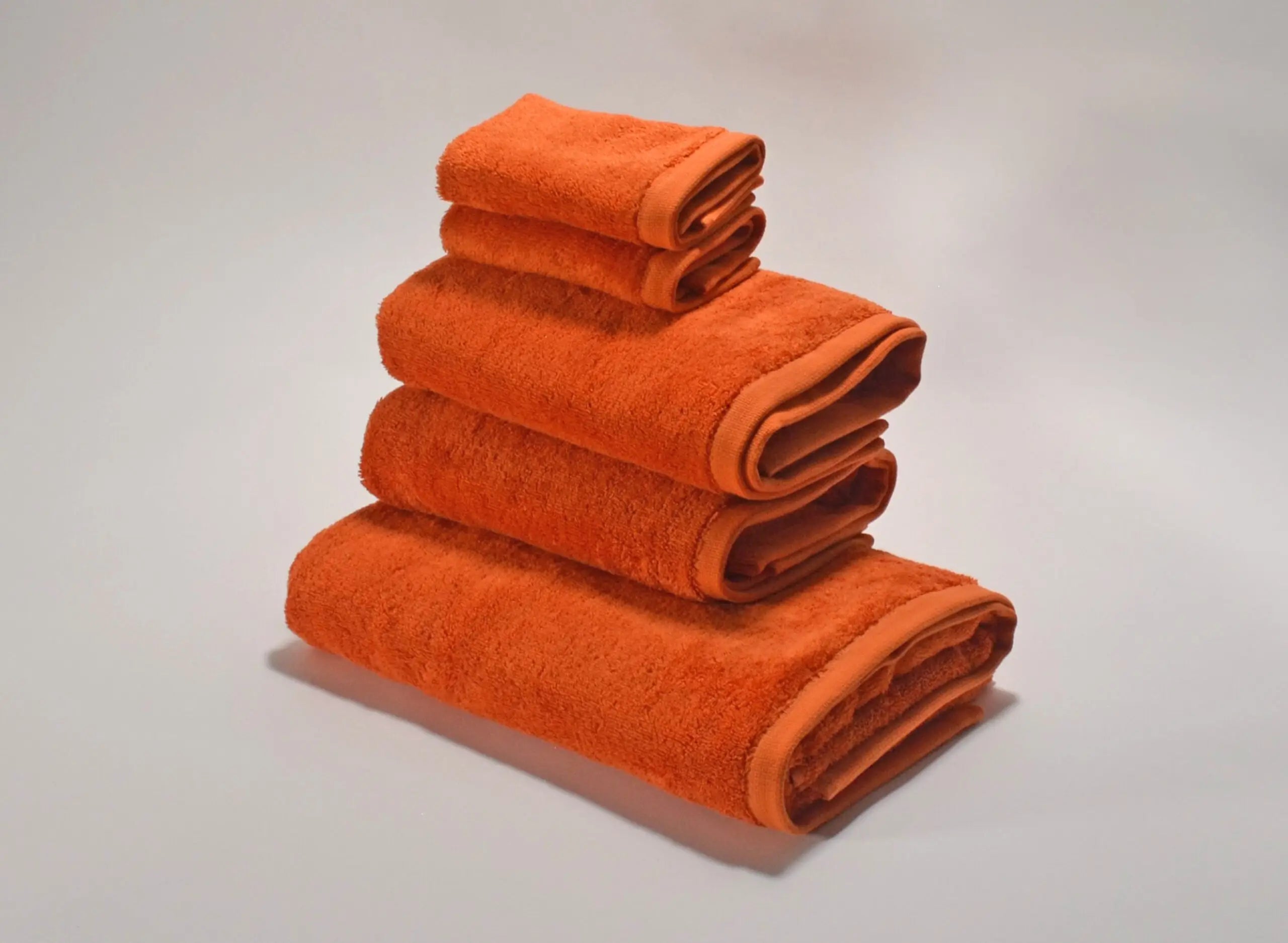 Handtücher Set Orange – Bomlins ägyptischer aus 100% Baumwolle